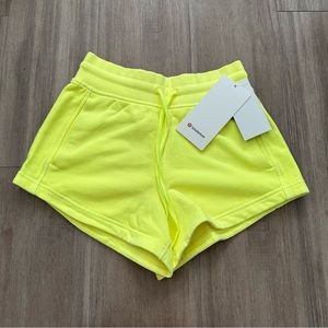 Lululemon Inner Glow HR Short 3" Neon Wash - Yellow